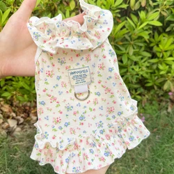 Vestido princesa transpirable para perros pequeños y gatos medianos