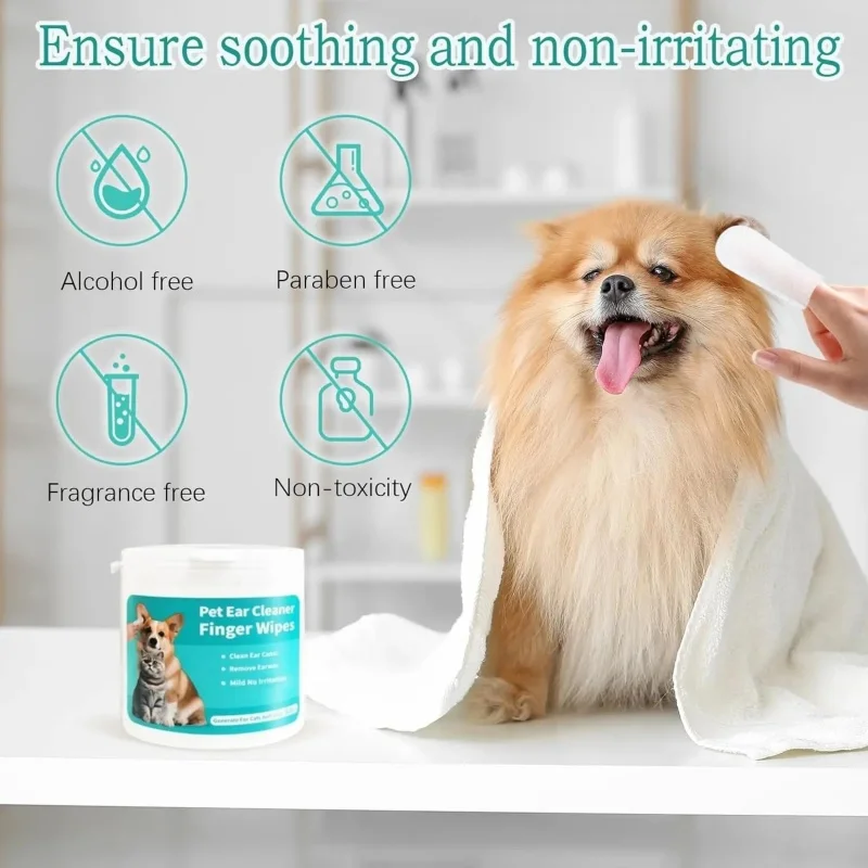 Toallitas para limpiar orejas de perro – Desechables para hygiene auditiva - imagen 3