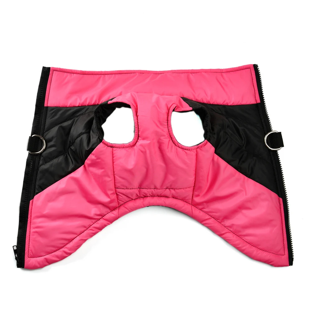 Ropa de invierno para cachorros, chaqueta para perros con anillo en D para perros pequeños y medianos, chaleco acogedor y cálido a prueba de viento para mascotas, disfraz de Yorkie Schnauzer - imagen 3