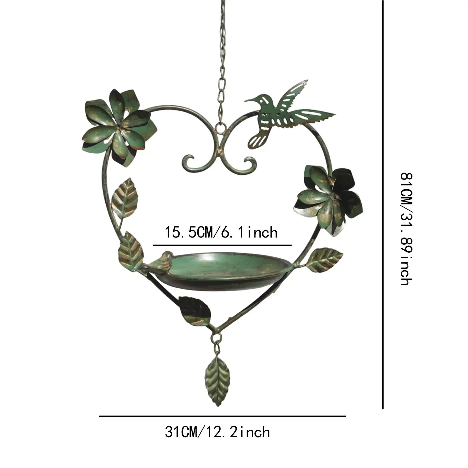 Hanging Bird Feeder Creative Bird Food Dispenser for Courtyard Backyard Yard