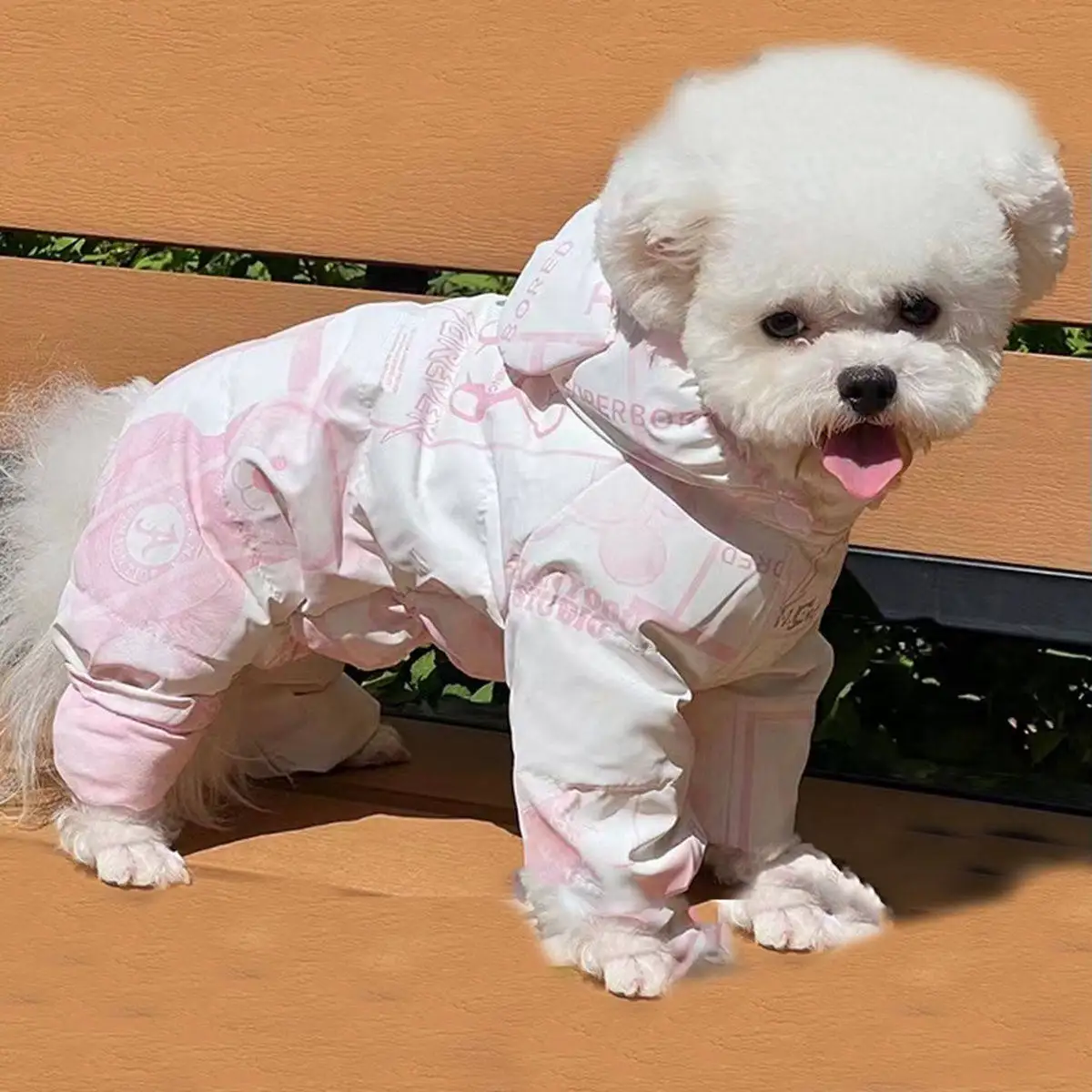 Abrigo de invierno lana rosa princesa para perro pequeño Teddy Bichon - imagen 3