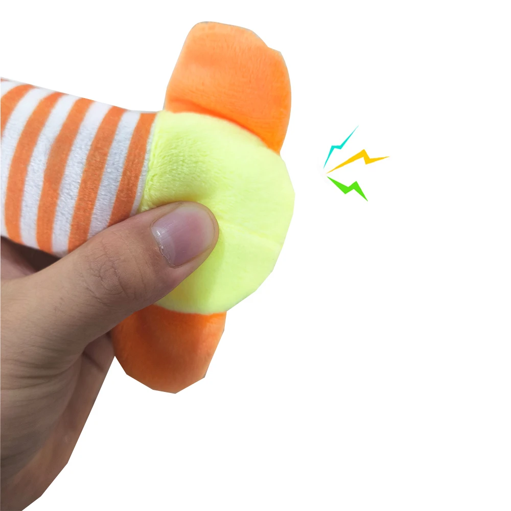 Juguete chirriante para perros pequeños y medianos, peluche divertido, mejora el IQ, juguetes para masticar para cachorros, diseño de animales lindos, mascotas, Bulldog Francés, Pug, suministros - imagen 5