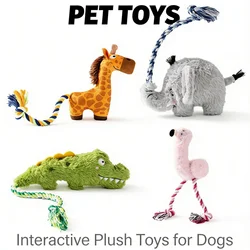 Juguete de cuerda para cachorros con sonido – Resistente y masticable