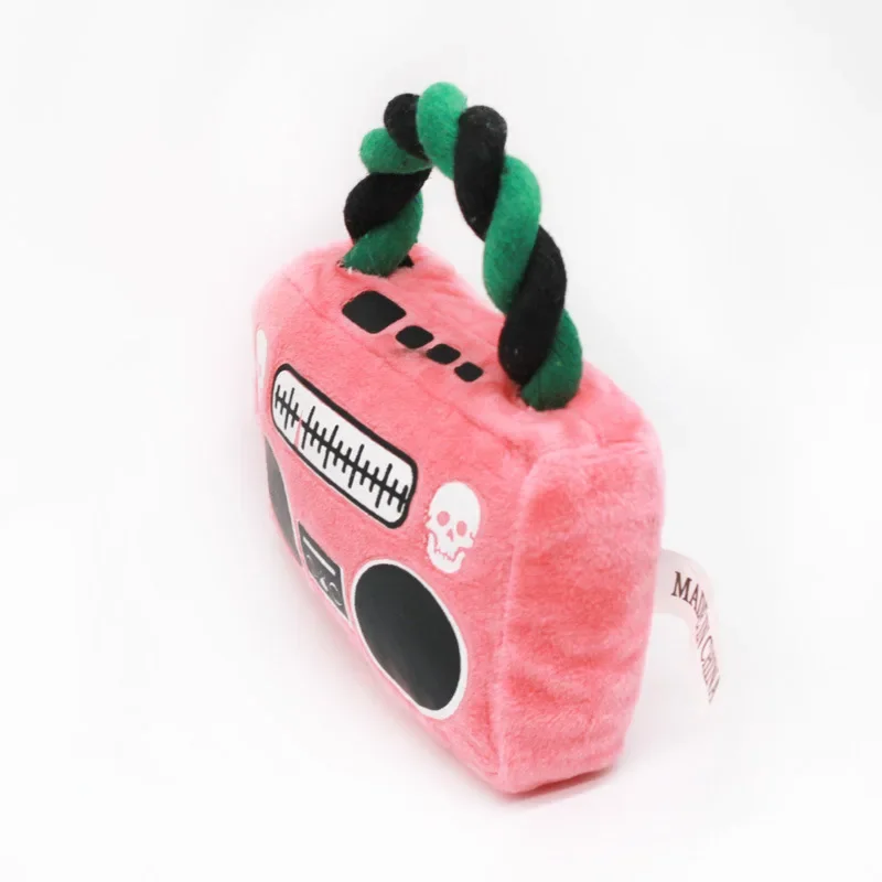 Perro cachorro cable Radio juguetes para mascotas suministros para mascotas mascotas juguete para masticar forma chirrido limpieza para perros pequeños medianos accesorios entrenamiento felpa - imagen 2