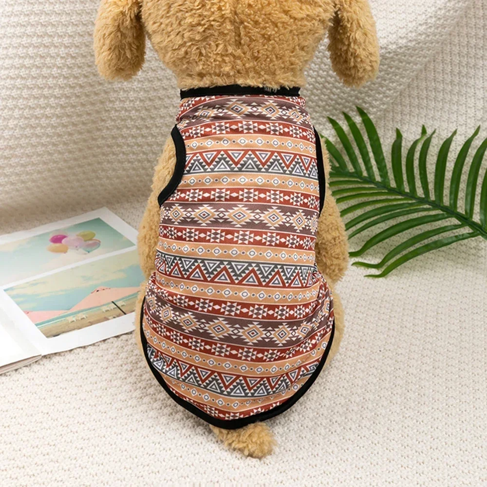 Ropa para mascotas estilo bohemio, chaleco para perros, ropa para gatos, chaleco para perros pequeños de verano, camisa, ropa para perros pequeños, ropa para mascotas Bulldog Francés - imagen 3
