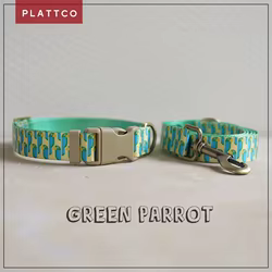 Collar para perros verde ajustable