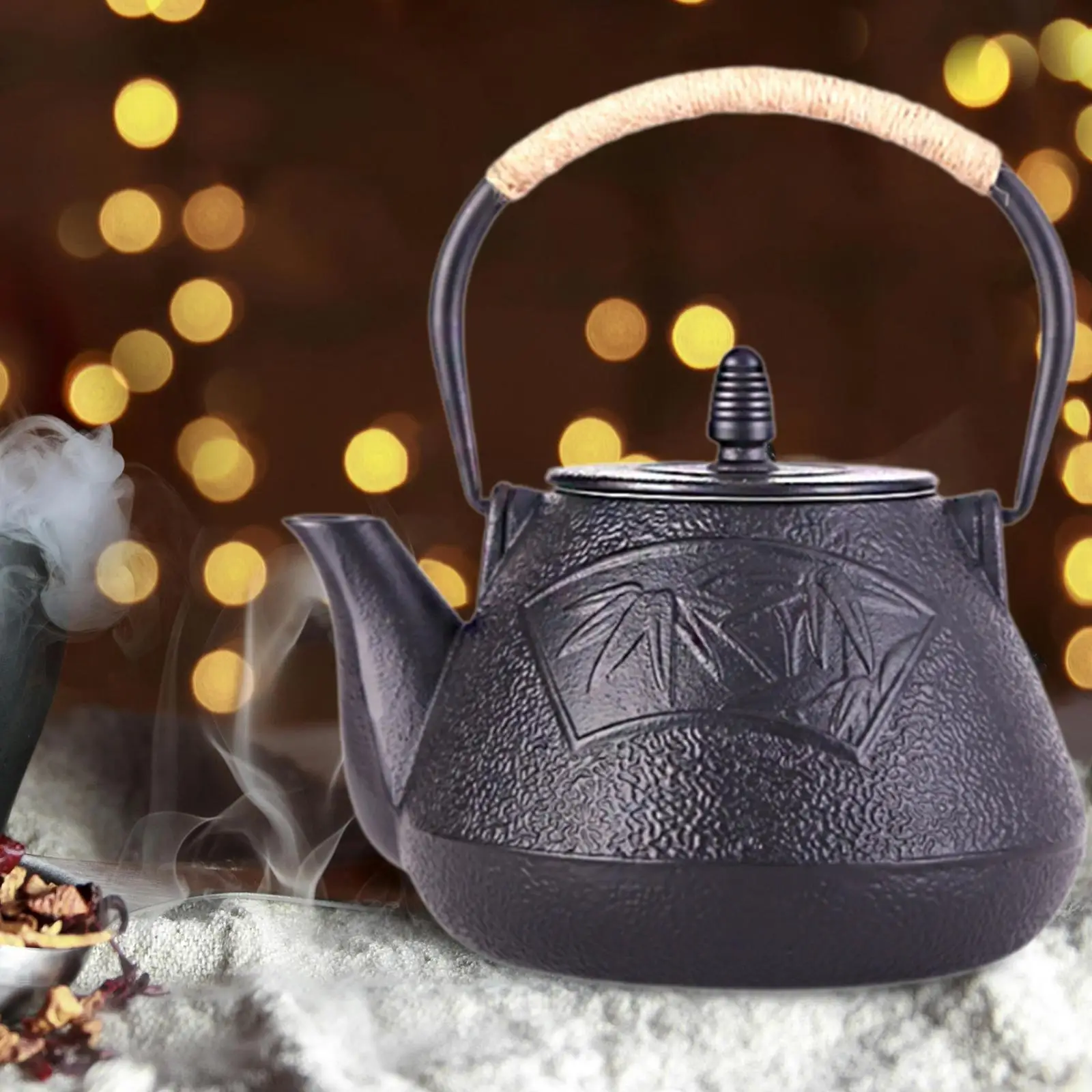 Tetera de hierro fundido, tetera tradicional para cocina, hogar, sala de té, Hotel, regalo de inauguración de la casa - imagen 3