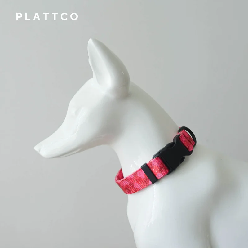 PLATTCO collar de perro JELLY de fresa personalizado, collares de nailon con estampado para perros y cachorros para mascotas pequeñas, medianas y grandes, 5 tamaños PDC322 - imagen 3