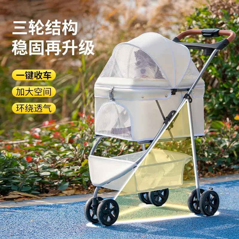 Carrito plegable para transporte de perros y gatos pequeños - imagen 4