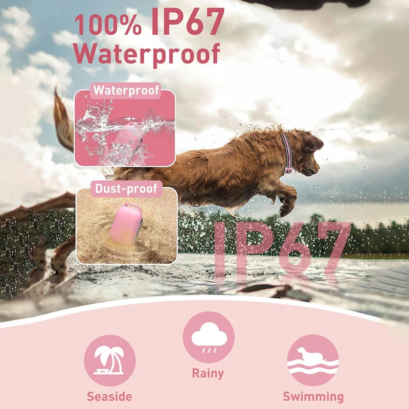 Collar de adiestramiento para perros sin choque, Collar vibratorio para perros con control remoto de 2800 pies, Collar con pitido y vibración para cachorros pequeños, perros medianos y grandes - imagen 2