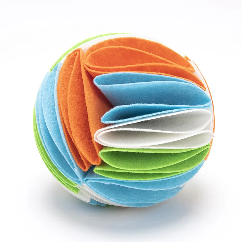 Pelota plegable para olfatear con perros, pelota colorida para mascotas, rompecabezas de juguete, juegos de entrenamiento, accesorios para gatos y perros, suministros para mascotas, 2023 - imagen 2