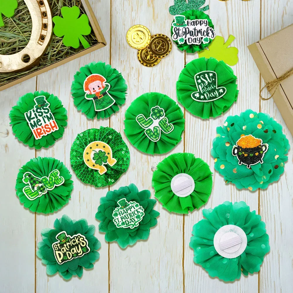 30 Uds. Collar de flores deslizante para perros, pajarita, suministros para perros ST Patrick, pajaritas para perros, Collar, dijes, accesorios para mascotas - imagen 5