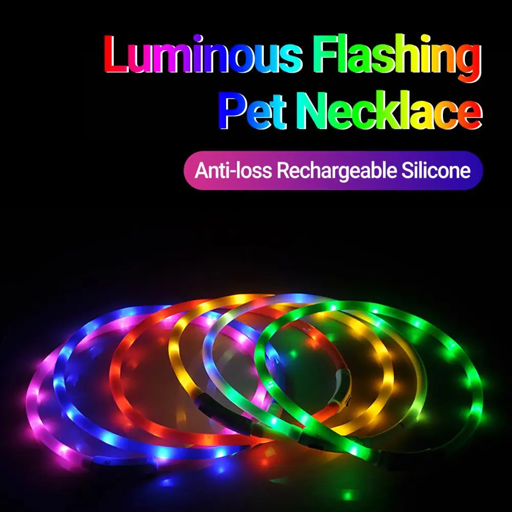 Collar LED luminoso y cómodo para perro, prevención de pérdida, Collar luminoso - imagen 3