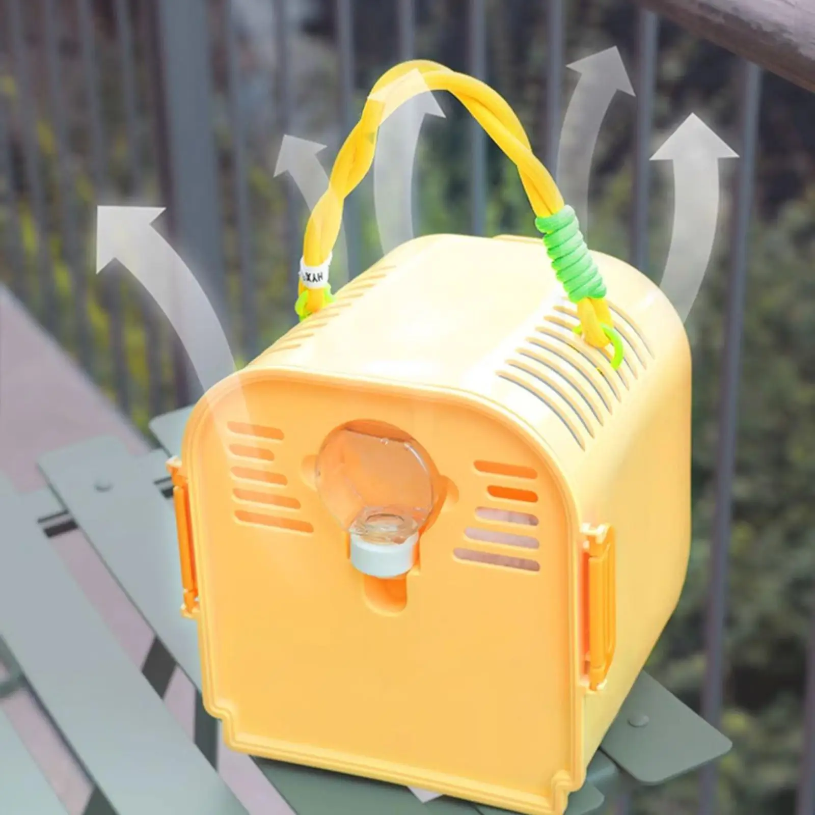 Jaula transportadora portátil para hámster, jaula transparente para salida de mascotas, funda de transporte para hámster para animales pequeños, conejillo de indias, Chinchilla, viaje - imagen 3