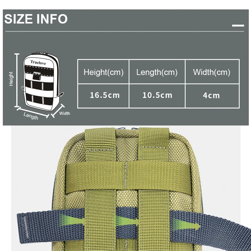 Truelove-bolsa de tela Oxford para múltiples ocasiones, accesorios para mascotas, arnés para perros, bolsa para SILLÍN, acampar al aire libre, senderismo con cremallera TLB3012 - imagen 5