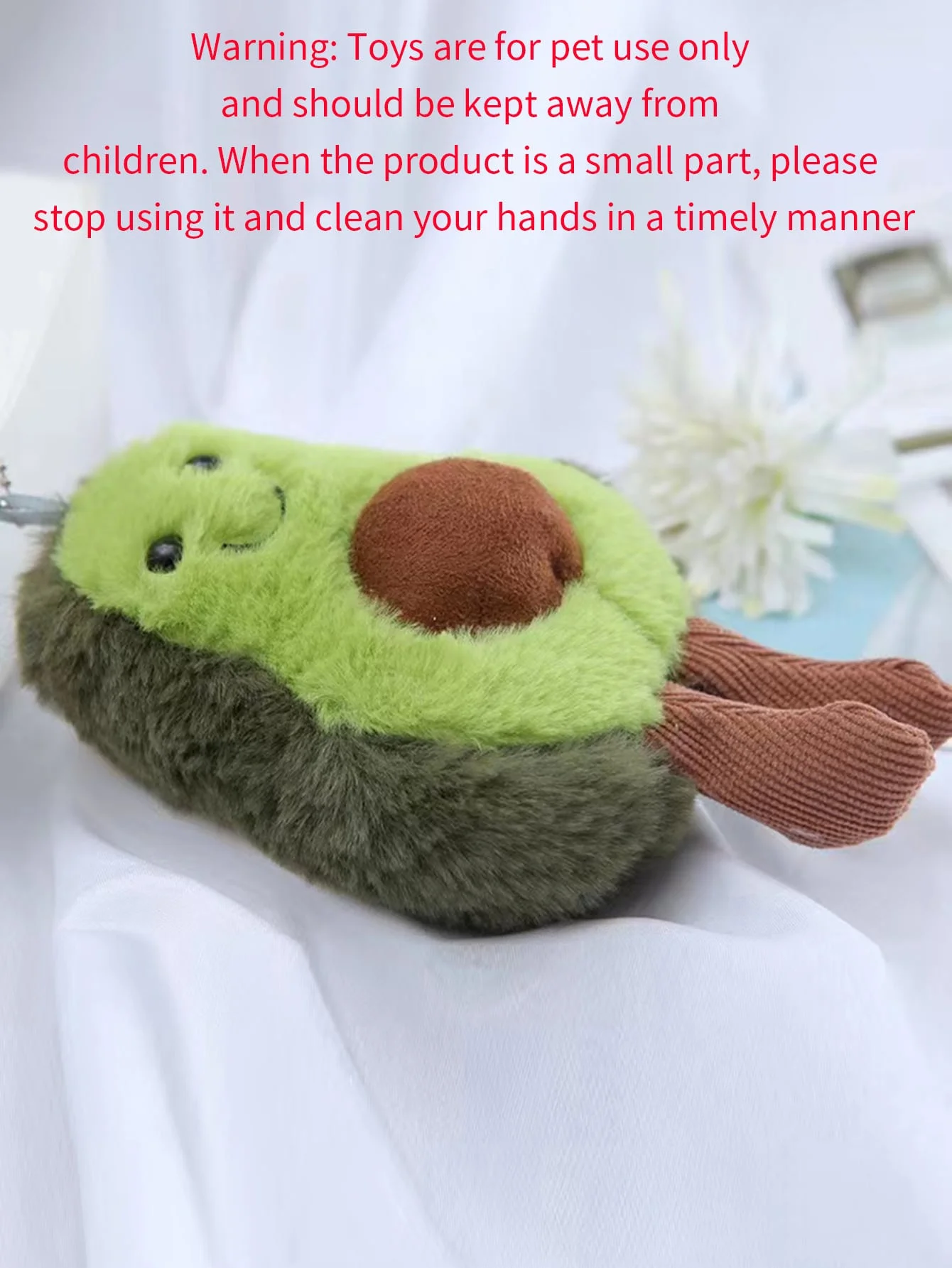 Juguete de peluche aguacate para perros pequeños y medianos - imagen 5
