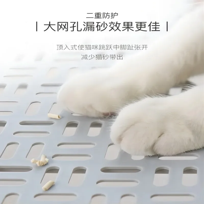 Caja de arena para gatos con entrada superior, totalmente cerrada, de gran tamaño, a prueba de salpicaduras, PetToilet, caja de arena para gatos extra grande - imagen 3