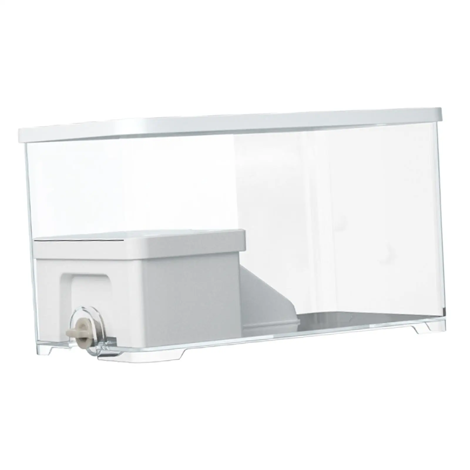 Turtle Tank Aquarium Box with Platform Basking Ramp Bottom Drainage Full View Visually Hatching Area Climbing Turtle Terrarium