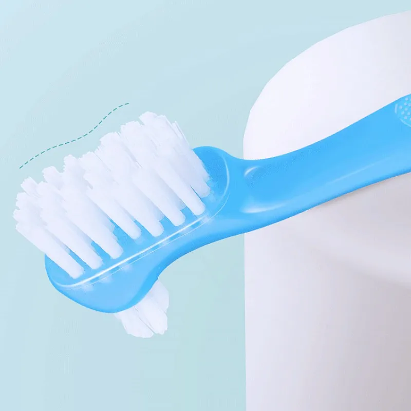 Cepillo de dientes para perros, cepillos de dientes de doble cara para perros, cuidado bucal, limpieza de dientes de perro, cepillo de pelo suave para mascotas, cepillo de dientes con mango cómodo - imagen 3