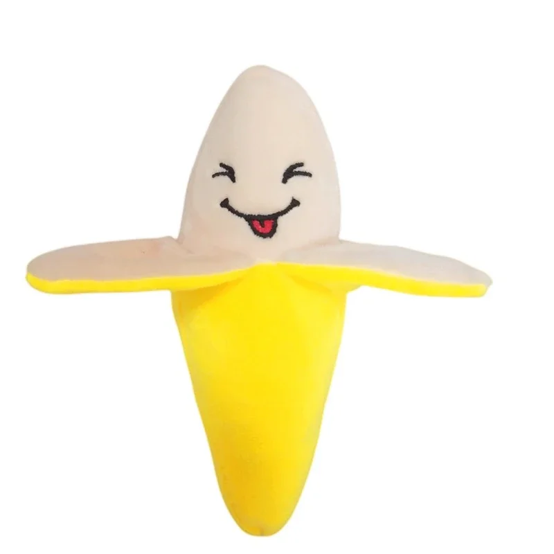 Juguetes de peluche con sonido para mascotas, suministros de juguetes para perros al por mayor, juguetes de rompecabezas resistentes a mordeduras para cachorros y gatos, plátanos de frutas - imagen 5