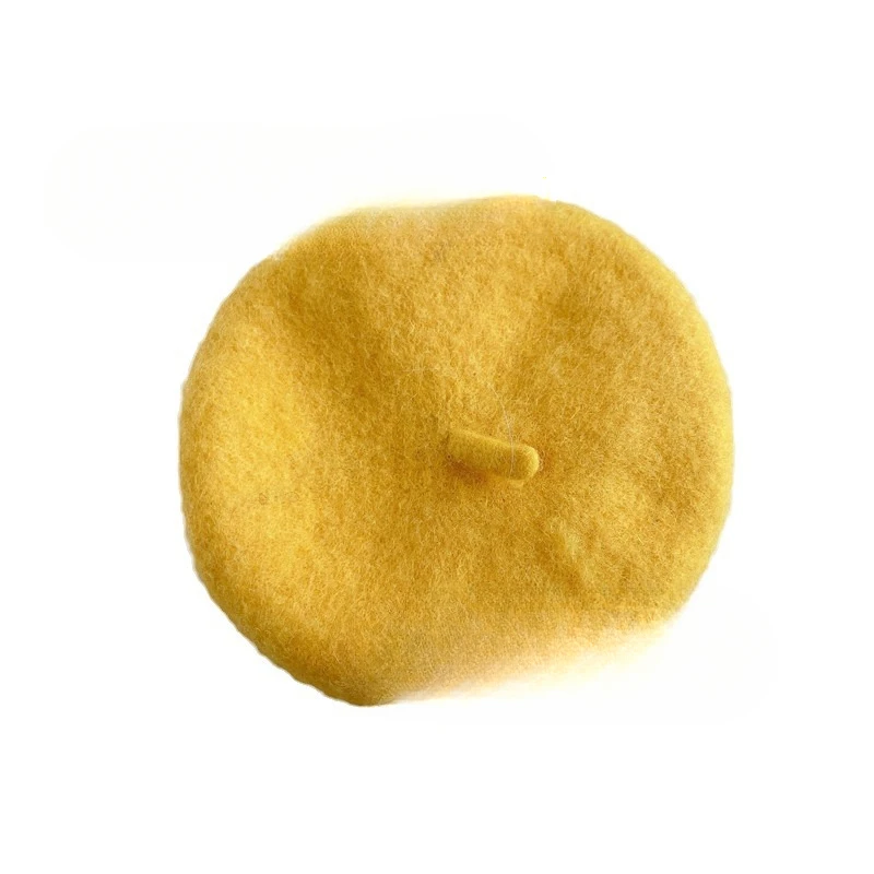 INS Color sólido auriculares para mascotas pintor sombrero de lana perro gato boina Mini decoración foto tocado perro cumpleaños accesorios para mascotas - imagen 5