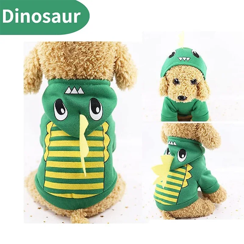 Sudadera con capucha para perro, suéter para cachorro, ropa para perro pequeño, abrigo de lana cálido para Chihuahua, gato, invierno y otoño - imagen 4