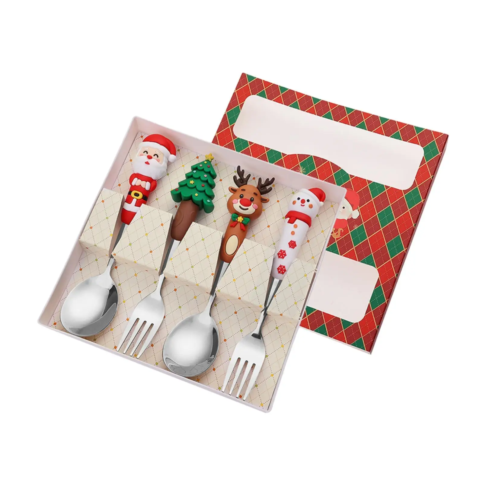 Christmas Spoons Forks Set,Stainless Steel,Dessert Spoons Forks,Xmas Cutlery Kits ,latware Cutlery Set for Wedding Party Xmas Christmas Spoons Forks Set,Stainless Steel,Dessert Spoons Forks,Xmas Cutlery Kits ,latware Cutlery Set for Wedding Party Xmas