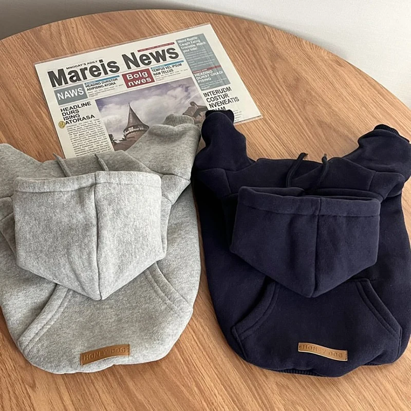 Sudaderas con capucha cálidas para perros, ropa de lana suave para mascotas para perros pequeños y medianos, ropa cómoda para cachorros, disfraces de Yorkshire Chihuahua, suministro para mascotas - imagen 2