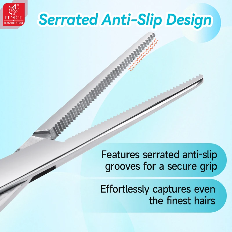 Pinzas hemostáticas para mascotas Fenice, pinzas para el pelo, herramientas profesionales para perros, Hospital, gatos, lesiones, herramienta cortadora de punta curva/recta para el hogar - imagen 5