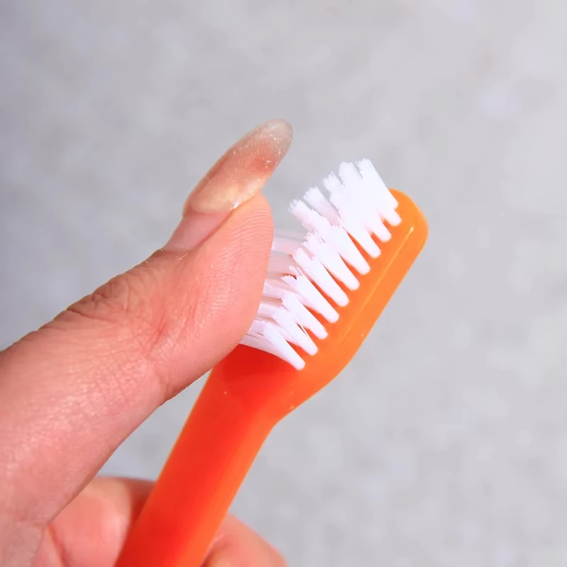 5 unids/set mango largo cepillo de dientes para mascotas cepillos de dientes de doble cabeza para perros cuidado bucal limpieza de dientes de perro cepillo de dientes de pelo suave para gatos - imagen 5