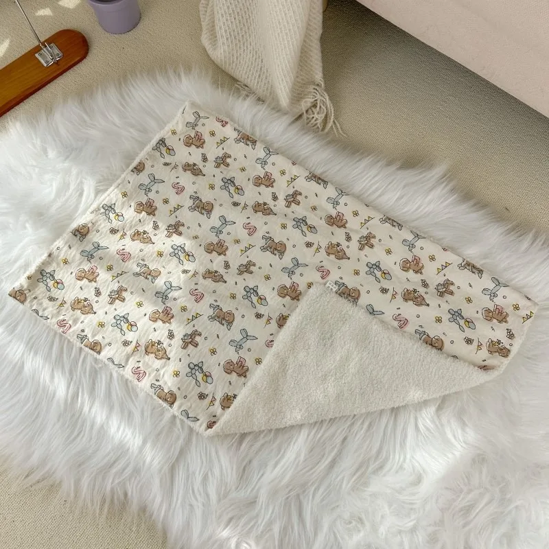 Manta para mascotas con almohada, estera nido estampada para perros y gatos, almohada para dormir para perros y gatos, colcha, estera cálida para cachorros - imagen 4