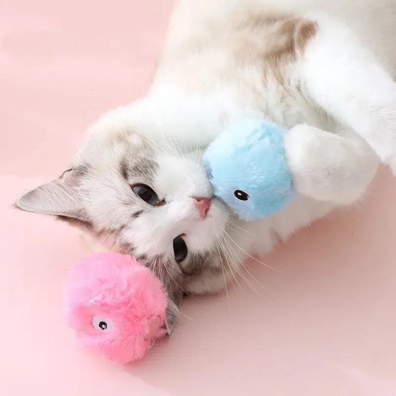 Juguete interactivo para gatos con bola rodante eléctrica y sonidos - imagen 2