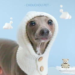 Gorro de lana para perros pequeños – Galgo Italiano, Bichón Maltés, Shih Tzu