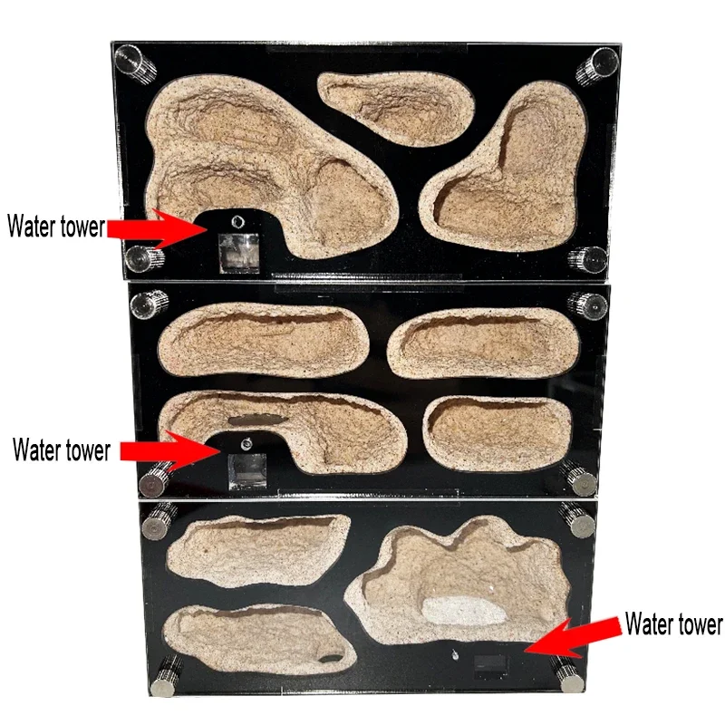 Granja de hormigas de hormigón, Control inteligente de temperatura, nido de hormigas, empalmable, antill expandido, casa de hormigas, perrera de hormigas acrílicas, caja de insectos - imagen 3