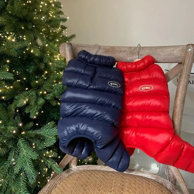 Abrigo de algodón para mascotas de cuatro patas, ropa gruesa de invierno para perros, chaqueta cálida de peluche, monos de moda maltés, XS-XL - imagen 5