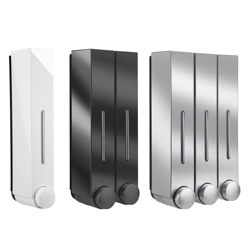 Lamgool-dispensador de jabón Manual montado en la pared, Gel de ducha, detergente de pared para baño y Hotel - imagen 2