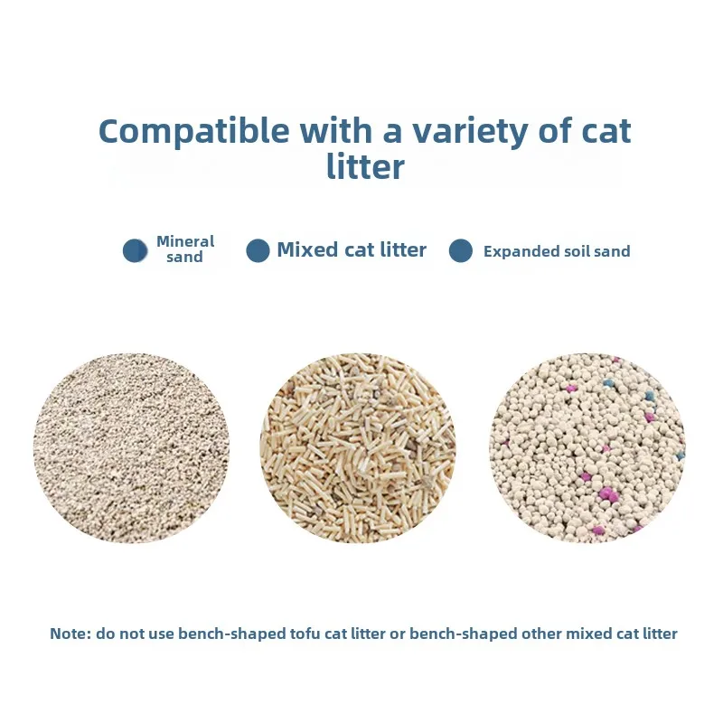 Caja de arena para gatos autolimpiante automática con Control por aplicación, bandeja de arena para gatos semicerrada inteligente, suministros de bandeja de arena para gatos inodoro - imagen 3