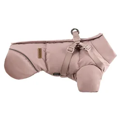 Chaqueta impermeable para perros pequeños con arnés y abrigo acolchado