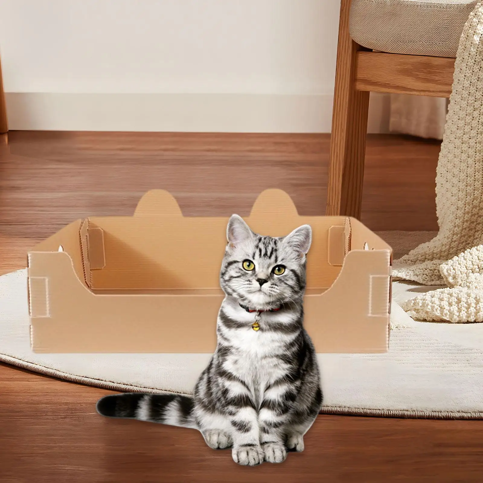 Cat Litter Box Cute Open Cats Litter Box Tray for Small Animals Bunny