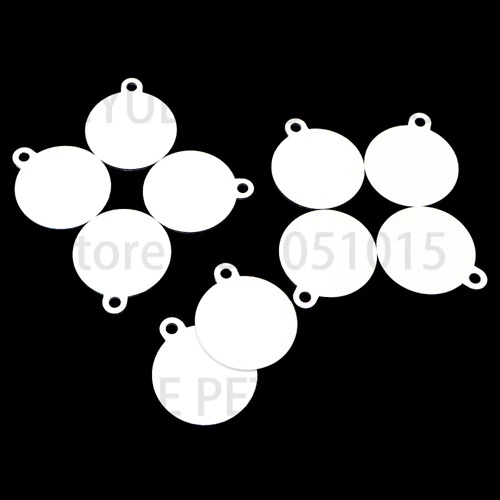 100 Uds. Etiqueta de identificación con personalidad para mascotas se puede imprimir en Color foto Collar de gato colgante Collar colgante accesorios llavero Accesorios - imagen 3