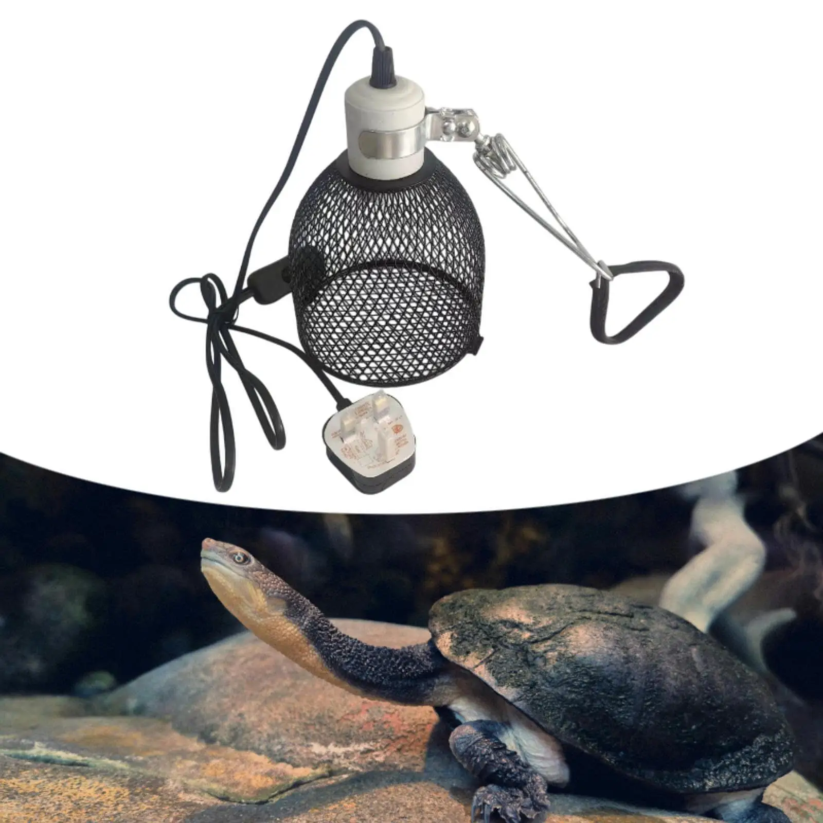 Reptile Heating Lamp Shade Anti Scald Heater Guard for Amphibians Snake Bird