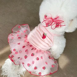 Lindo vestido para perros pequeños, falda fina de princesa para cachorros, ropa para perros, ropa para Chihuahua York, suministros para mascotas