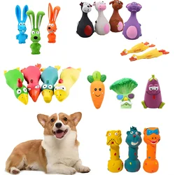 Juguete chirriante de látex para perros - Masticable y con sonido