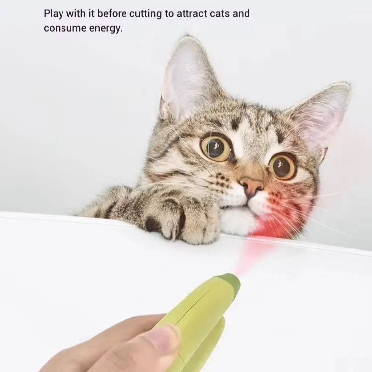 Cortauñas para mascotas con luz LED, hoja de acero inoxidable con forma de plátano, protector contra salpicaduras de seguridad, archivo incorporado, buscador rápido, aseo para gatos - imagen 2