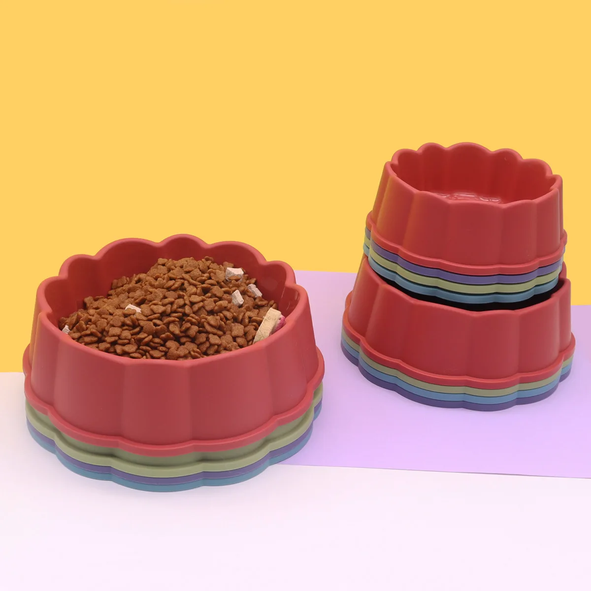 Comedero y bebedero 2 en 1 antideslizante para perros y gatos - imagen 2