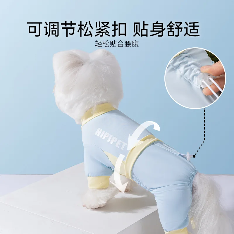 Ropa fresca para perros de primavera para mascotas, protector solar para exteriores, empalme, ropa de cuatro piernas, mono refrescante, ropa para cachorros - imagen 4