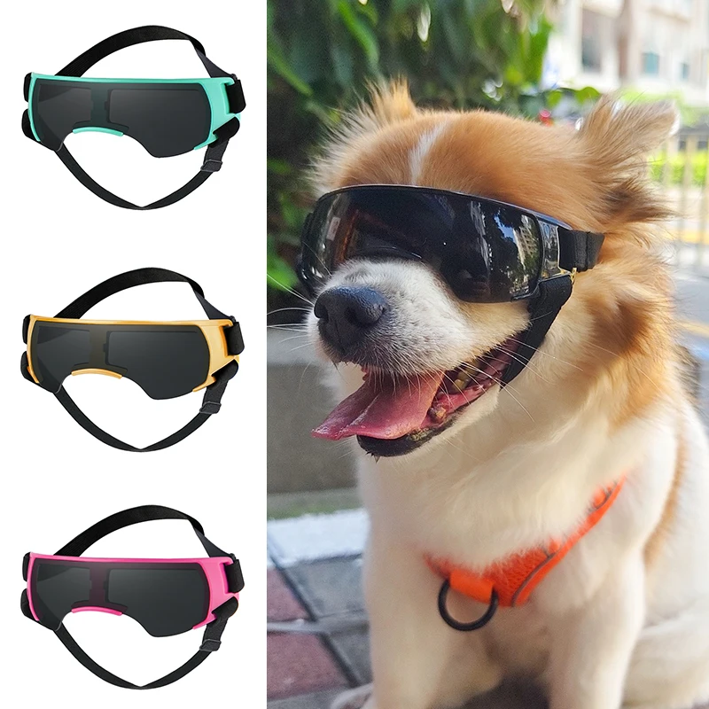 Nuevo diseño de gafas para mascotas para perros pequeños y medianos, conducción al aire libre, gafas de sol con protección solar para cachorros, gafas, accesorios para mascotas, suministros