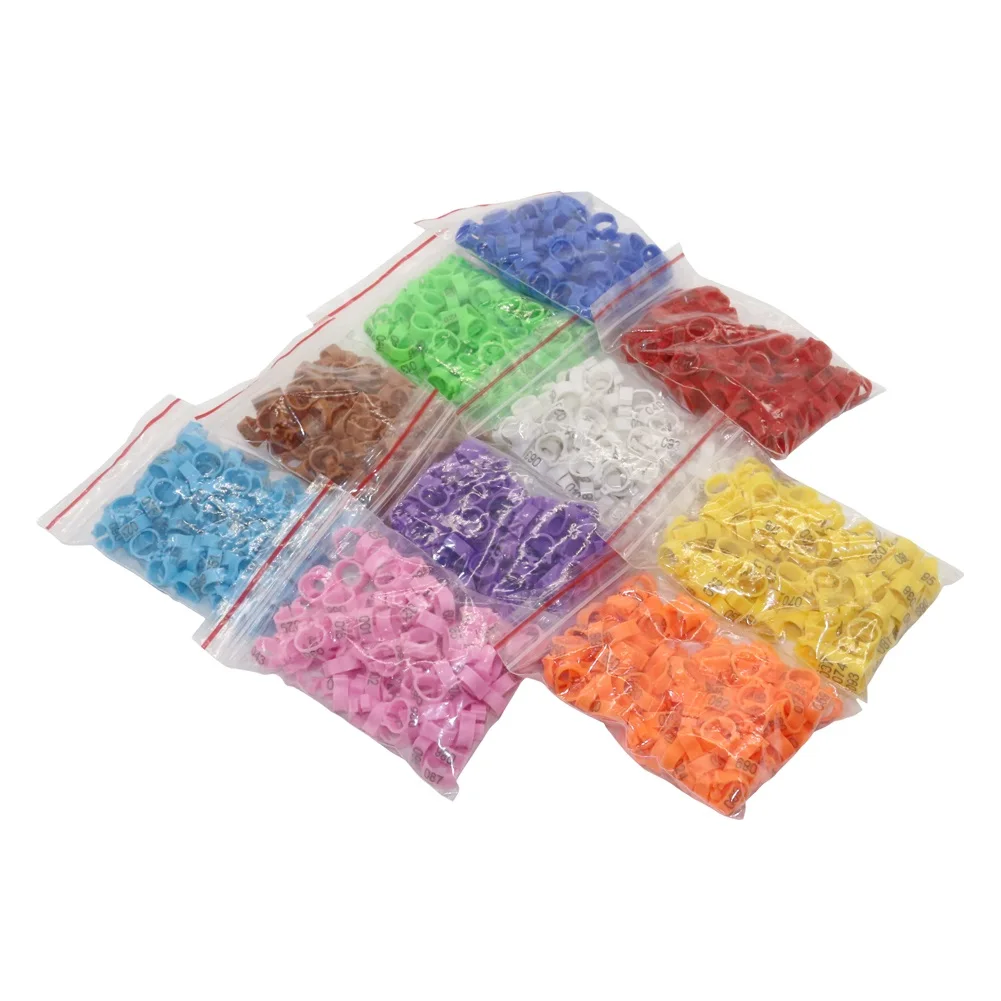 Anillo con Clip para pájaros número 001-100, diámetro interior de 8mm, pata de Paloma, aves de corral, paloma, pájaro, loro, Clip, anillos, banda, anillo para pie, suministros para palomas - imagen 4