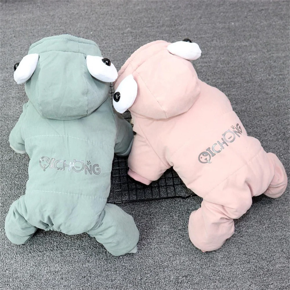 Winter Warm Puppy Dog Jumpsuit Overalls for Small Dogs Pet Clothes Shih Tzu Yorkie Pomeranian Poodle mascotas Suit Pijama Perro - imagen 4