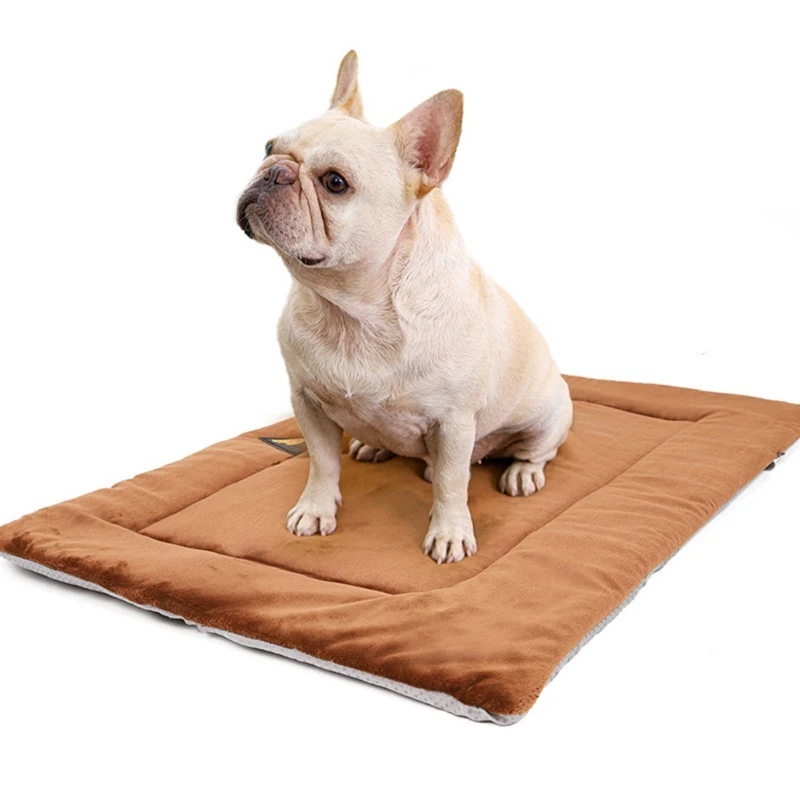 Cama térmica autocalentable para gatos, alfombrilla para mascotas, forro de cama, almohadilla para jaula con parte superior de forro polar suave y parte inferior antideslizante para perros, impermeable para gatos de interior - imagen 2